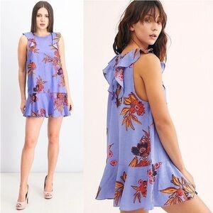FREE PEOPLE NWOT Summer in Tulum Tunic Top in Bluebell